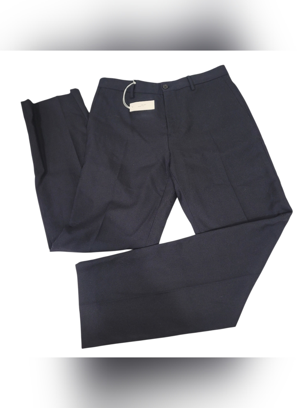 Zara Originals 100% Navy Wool Suit Pants Men's EU 38